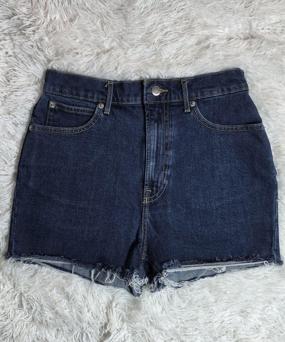 Everlane Way High Jean Shorts Indigo Blue 27 / 4